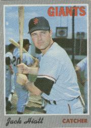 1970 Topps Baseball Cards      013      Jack Hiatt